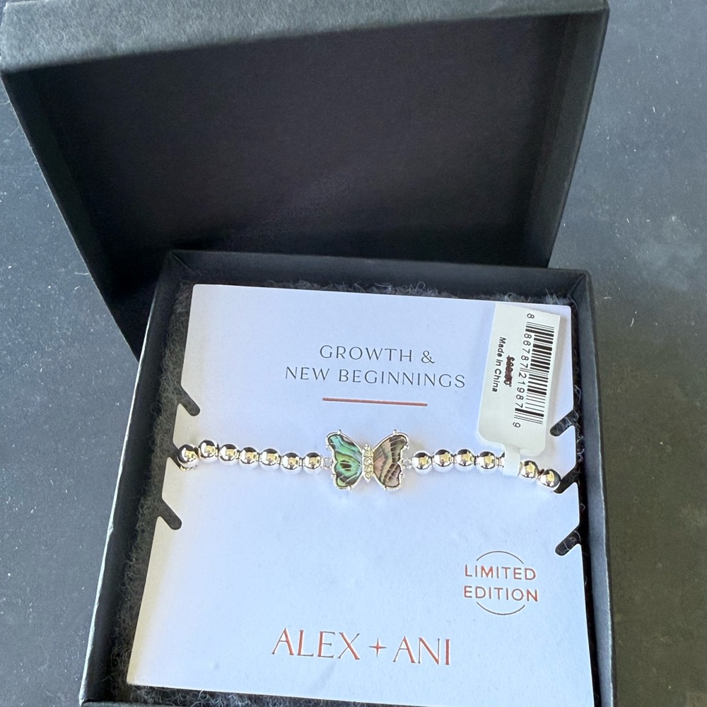Alex and Ani Silver Butterfly Bracelet - Growth & New Beginnings